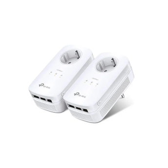 Комплект гигабитных Powerline-адаптеров TP-LINK TL-PA8030P KIT AV1300 со встроенной розеткой